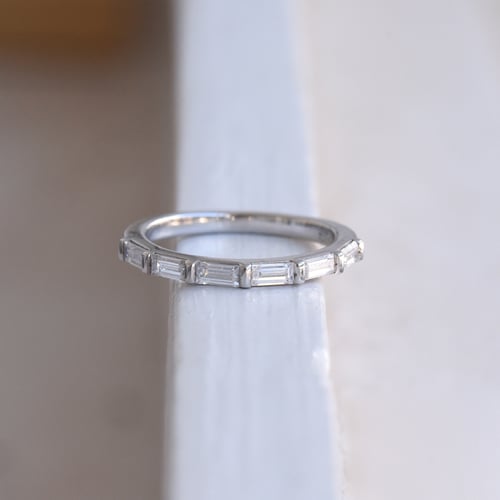 Elegantní prsten s baguette diamanty Marilyn