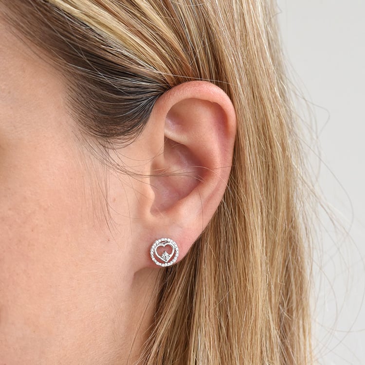 Srdcové náušnice 85581