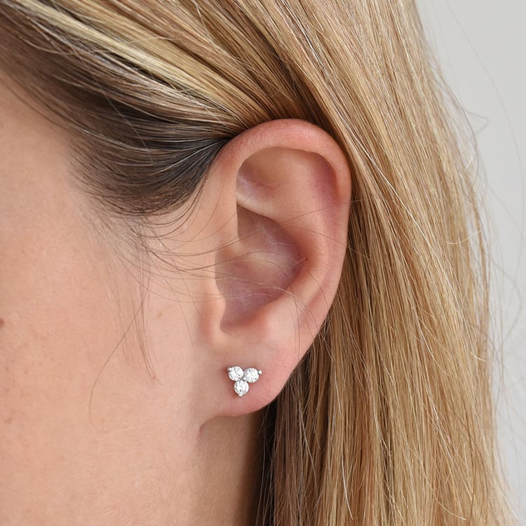 Diamantové náušnice ze zlata 85814