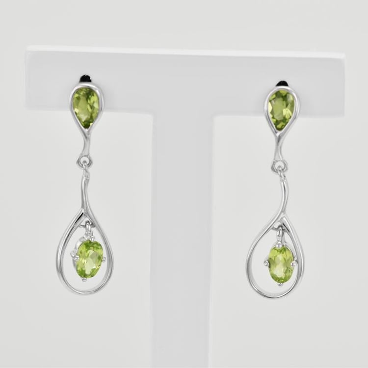 Stříbrná kolekce plná olivínů 36439