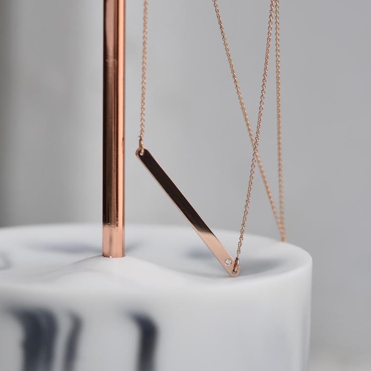 Náhrdelník s diamantem 35373