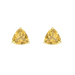 Stříbrné náušnice s citríny Nellie