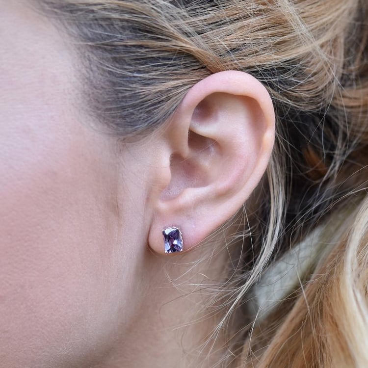 Náušnice ze stříbra 28008