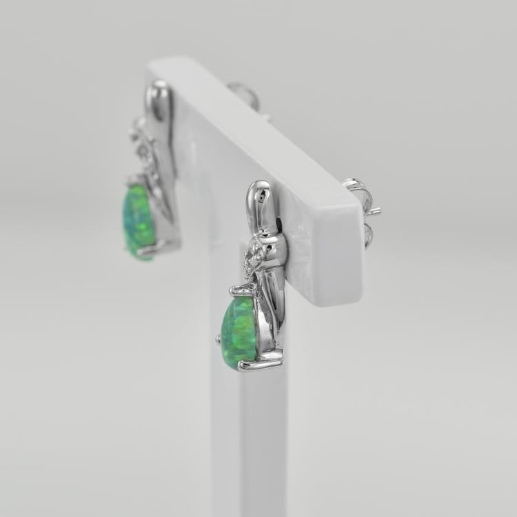 Náušnice ze stříbra 38041