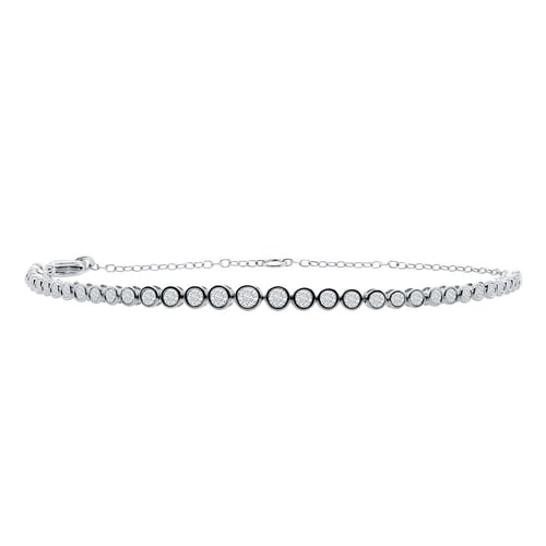Elegantní zlatý náramek s lab-grown diamanty Sonja