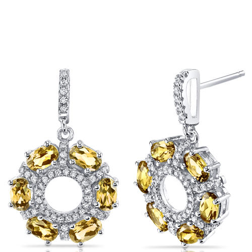 Citrínové náušnice Fany