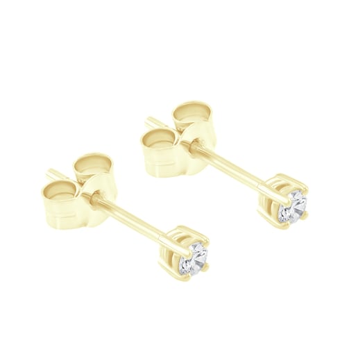 Napichovací náušnice s 0.12ct diamanty Atara