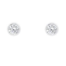 Náušnice s bezel osazenými 0.20 ct diamanty Themisena