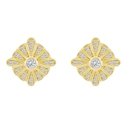 Luxusní náušnice plné diamantů Jodene