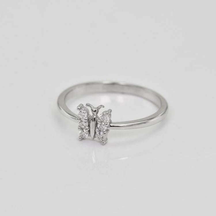 Zlatý prsten s motýlkem 19786