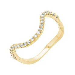Atypický prsten s lab-grown diamanty May