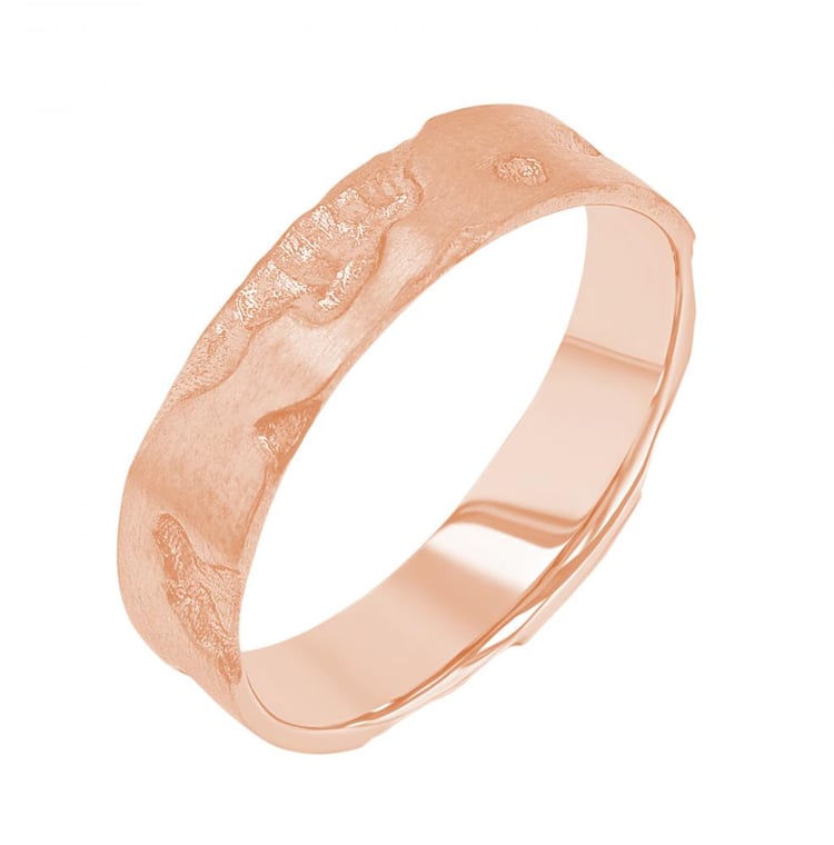 Snubní prsteny s ručně rytým povrchem Cley 156440