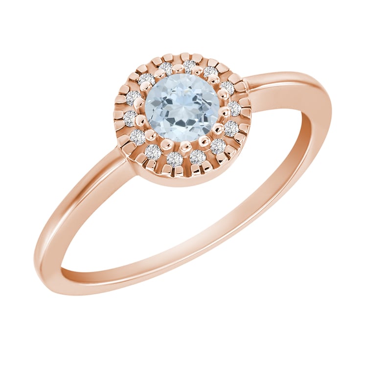 Prsten z růžového zlata 19637