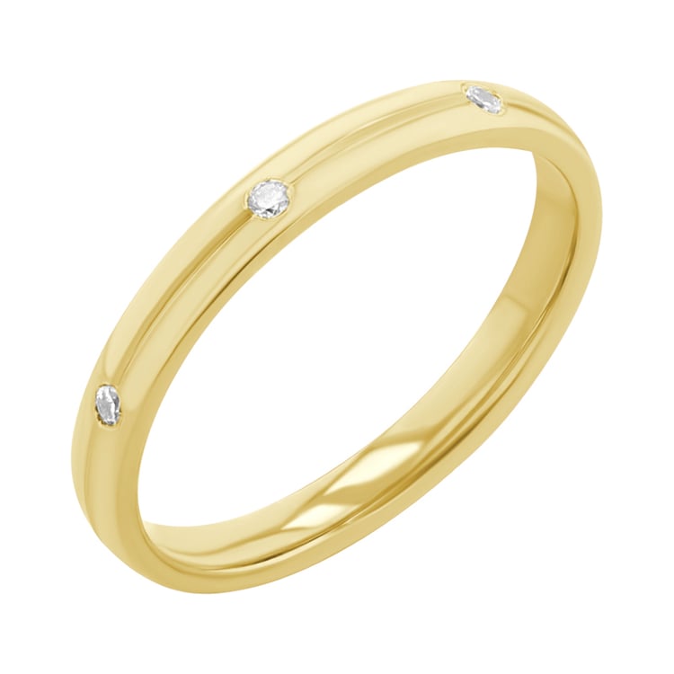 Zlaté snubní prsteny s diamanty Lavori 117966