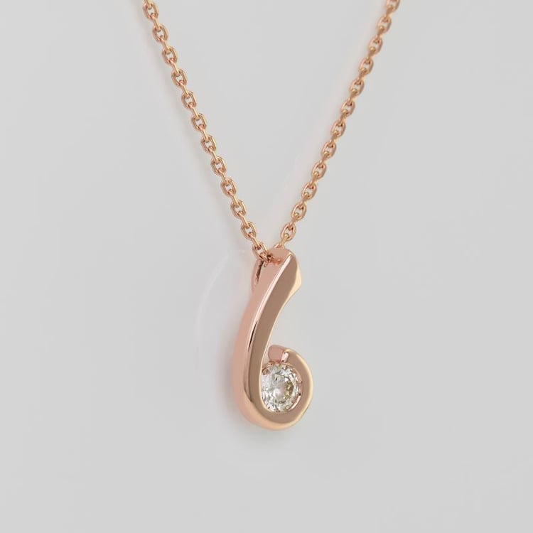 Zlatý jemný přívěsek s moissanitem Renu 105058