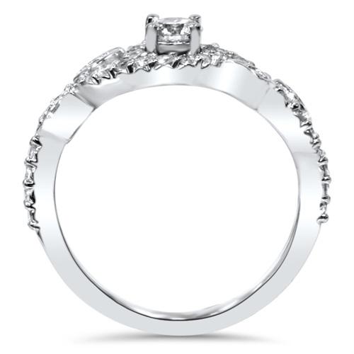 Zlatý vintage zásnubní prsten 4525