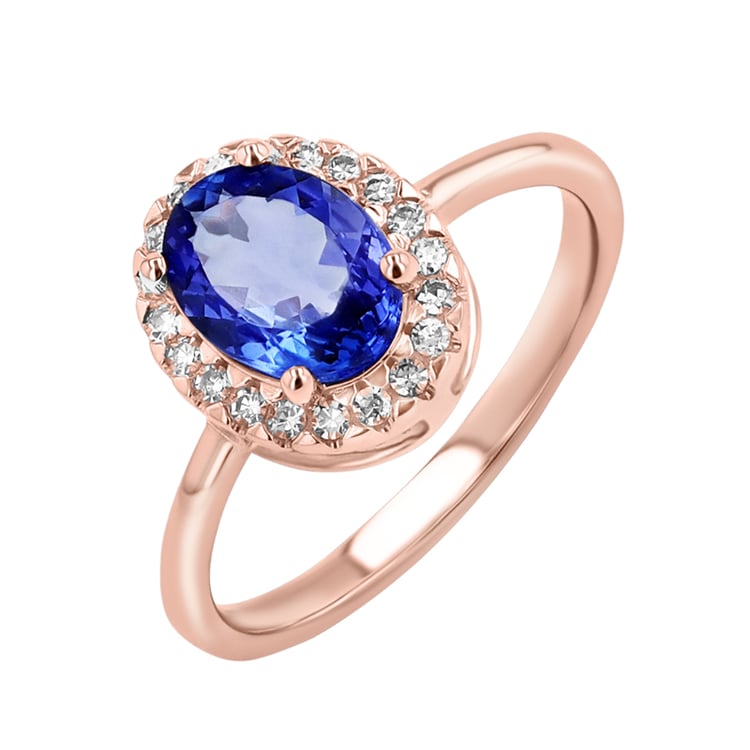 Tanzanitový prsten s diamanty Daffne 146849