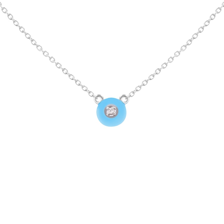 Keramický náhrdelník s lab-grown diamantem Celina 120909