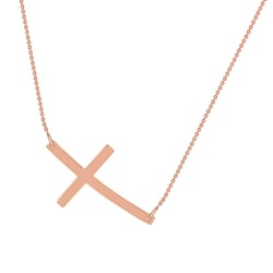 Křížek v zlatém náhrdelníku Sanitea