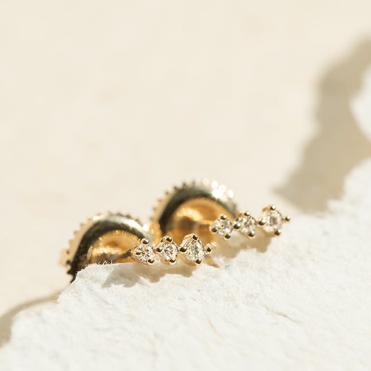 Drobné náušnice s diamanty Linus 138178