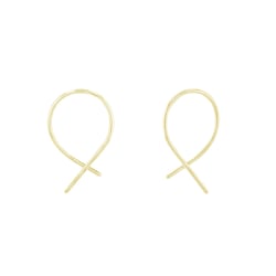 Zlaté náušnice netradičního designu Aapeli