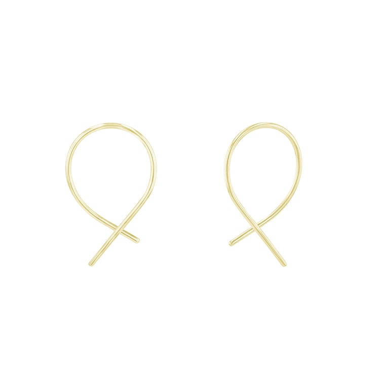 Zlaté náušnice netradičního designu