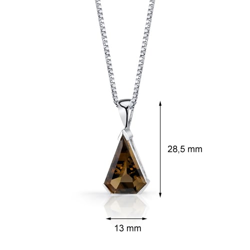 Náhrdelník s hnědým quartzem 20461
