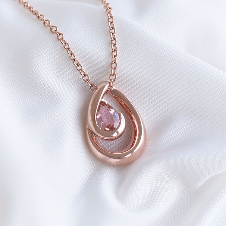 Přívěsek s morganitovou kapkou 89865