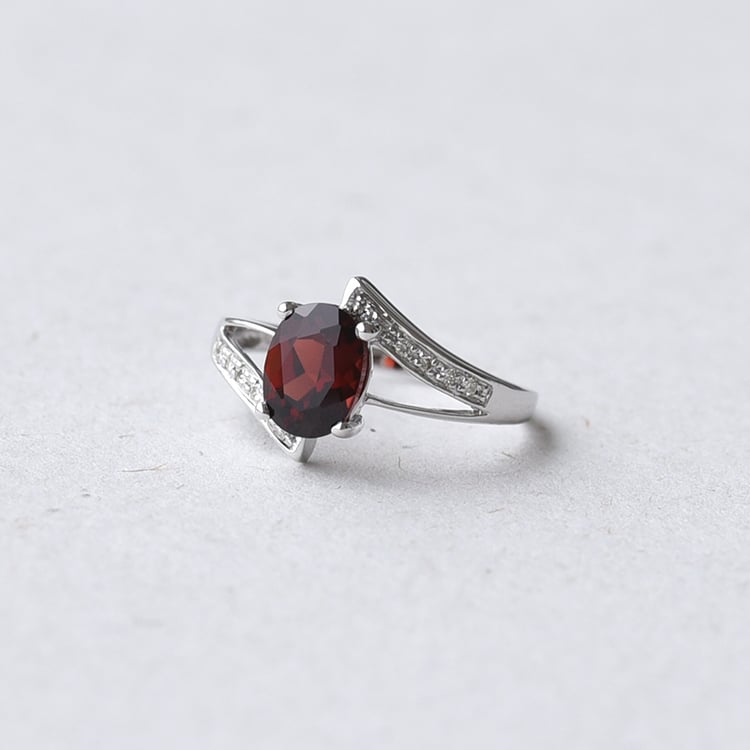 Zlatý prsten s granátem 69265