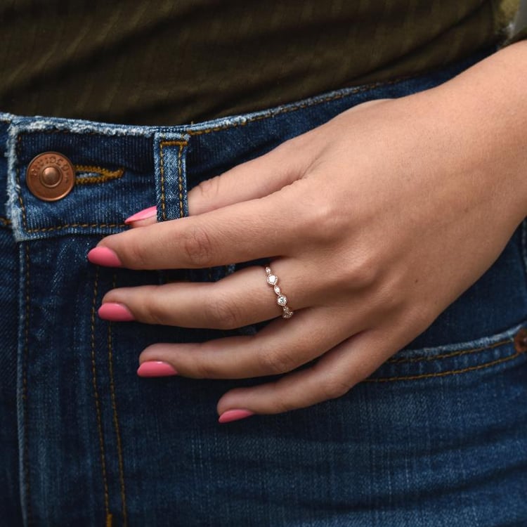 Pozlacený eternity prsten 49426