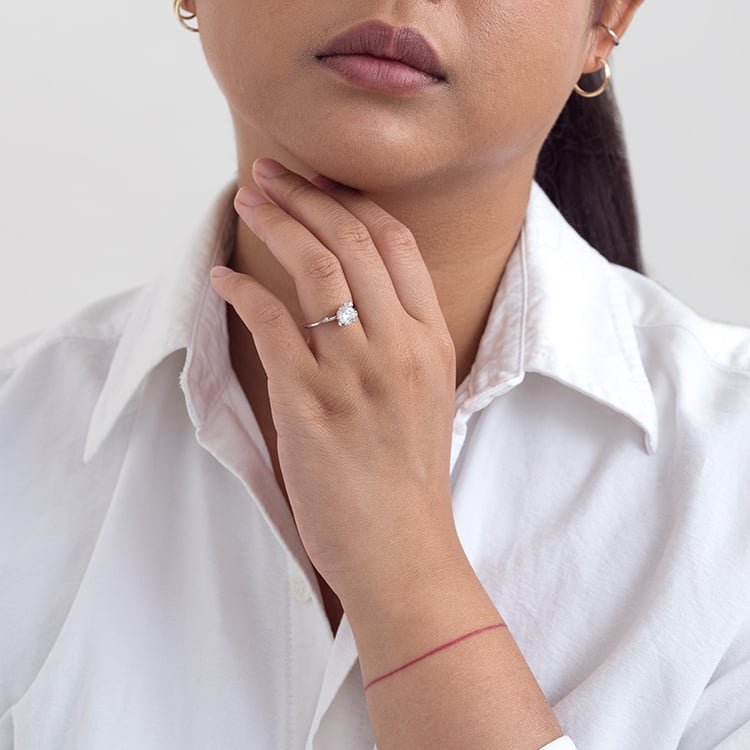 Cluster zásnubní prsten s diamanty Rosa 128708