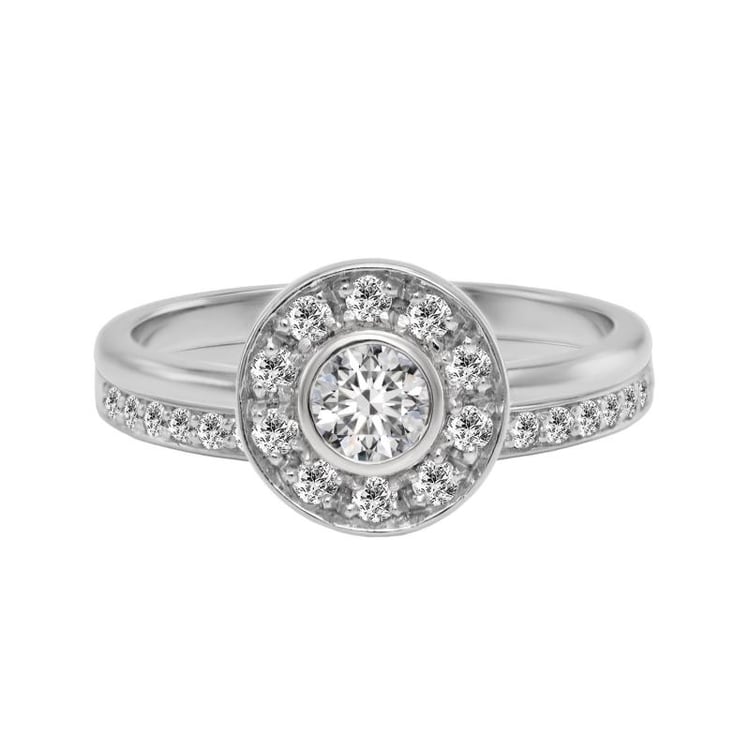 Zlatý set prstenů s diamanty Amanda