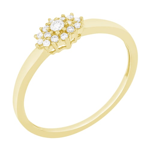 Elegantní diamantový prsten Neelam