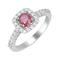 Zásnubní prsten s certifikovaným fancy pink lab-grown diamantem Pabla