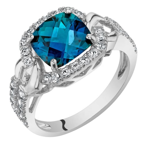 Prsten s alexandritem a lab-grown diamanty Odran