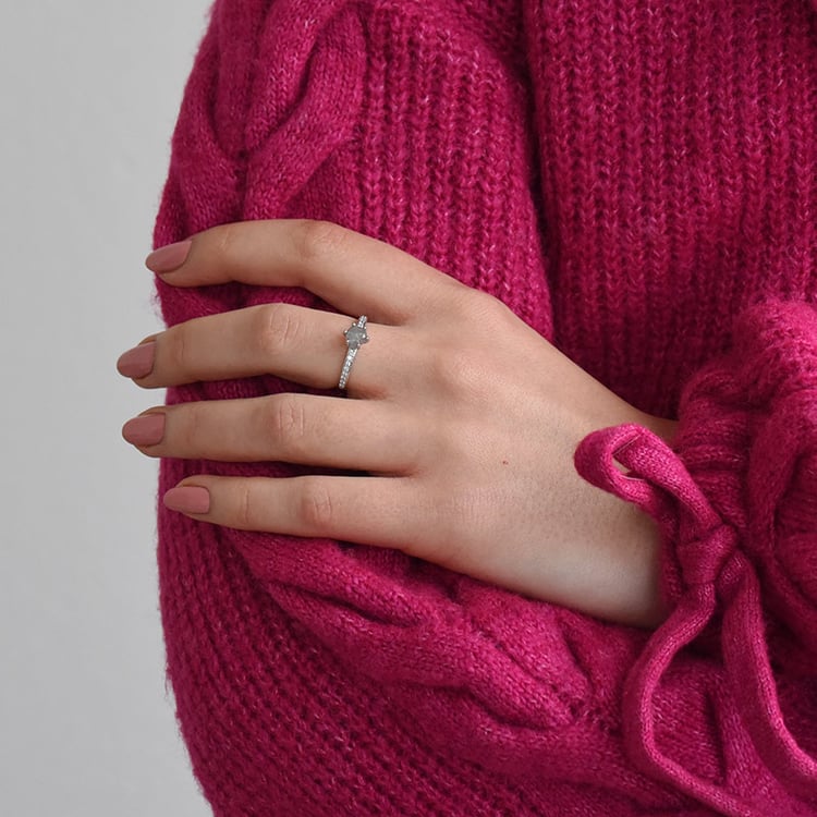 Zlatý zásnubní prsten 73707