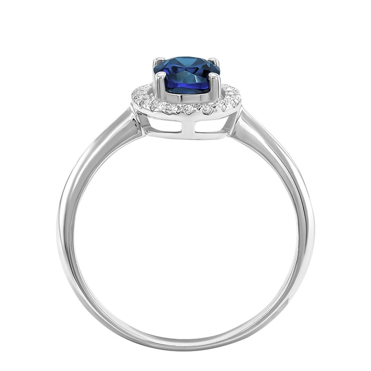 Zlatý prsten se safírem 31903