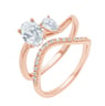 Jedinečný zásnubní set atypických prstýnků s lab-grown diamanty
