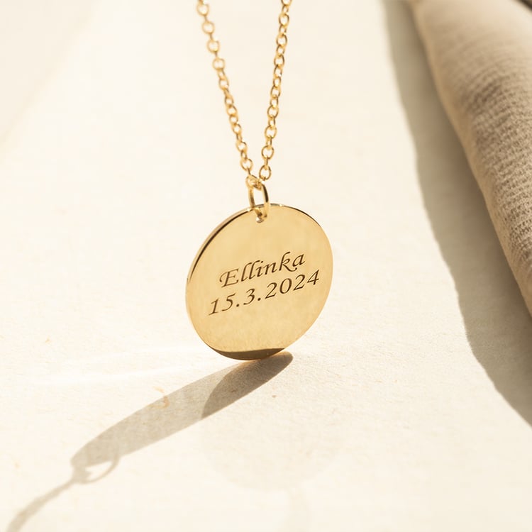 Stříbrný přívěsek s gravírem rukou Mimi 138186