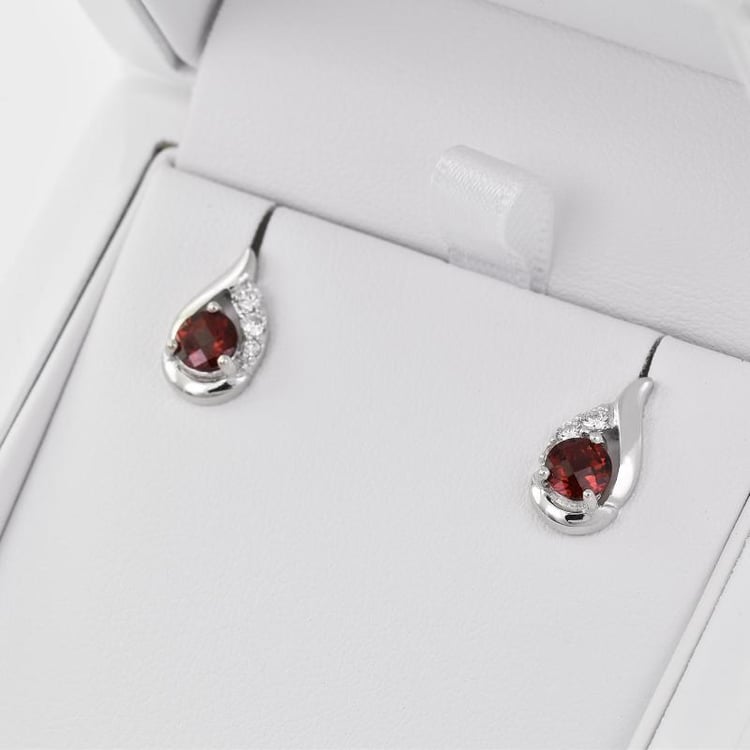 Náušnice s granáty 27409