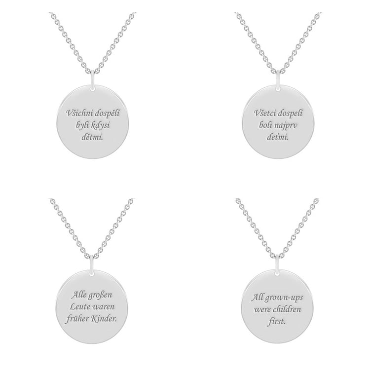 Přívěsek s princem a gravírem dle vaší volby 120156