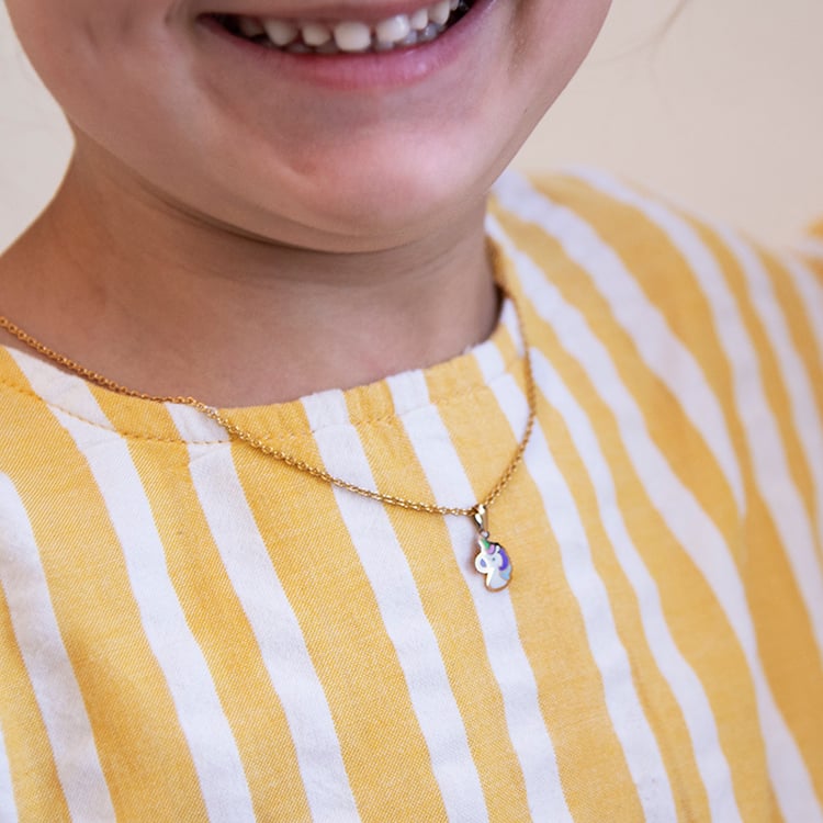 Zlatý dětský přívěsek s jednorožcem Isabelle 108281