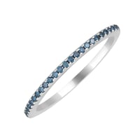 Eternity prsten ze zlata s modrými diamanty Oana