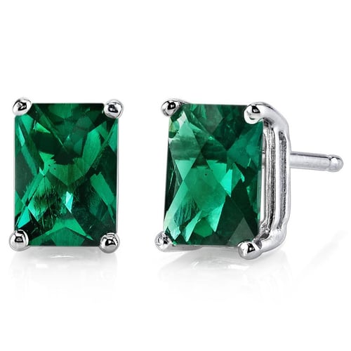 Zlaté náušnice s emerald smaragdy Handan
