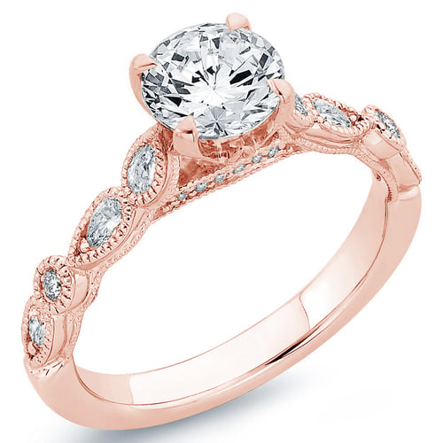 Vintage zásnubní prsten s lab-grown diamanty Noelani
