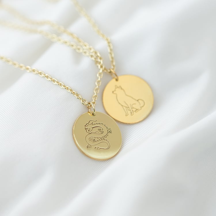 Personalizovaný náhrdelník Čínské znamení zvěrokruhu 135059