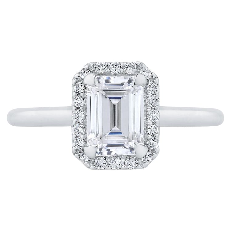 Zásnubní prsten s emerald diamantem 60553