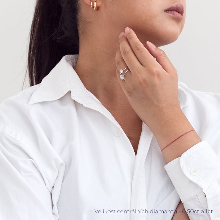 Zásnubní prsten s diamantem Torres 128558