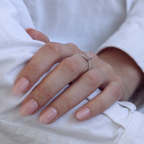 Halo zásnubní prsten s lab-grown diamanty Zulie