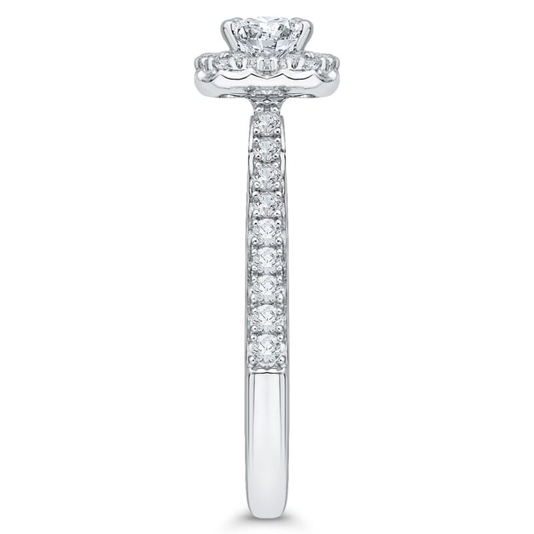 Zlatý zásnubní prsten s diamanty 46485